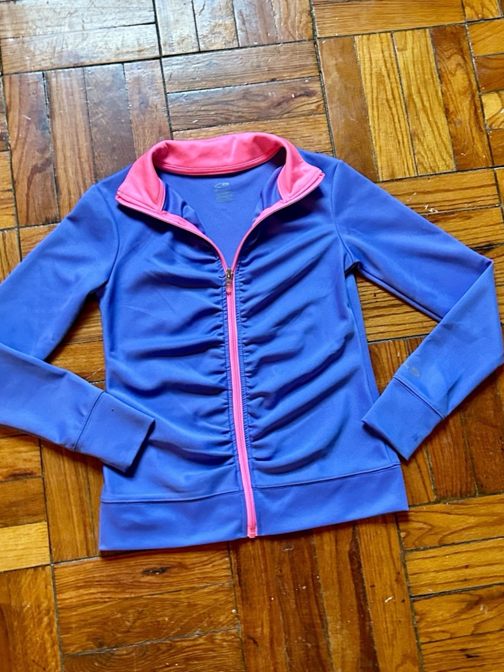Champion Girl's Blue & Pink Zip Jacket Like New